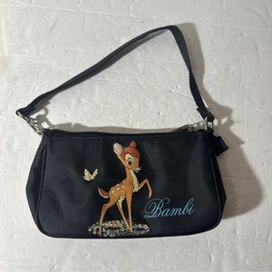 Disney Global Designs Bambi Black Bag RN# 105099 Disney zipper tag